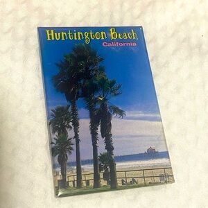 Vintage Huntington Beach California Fridge Magnet